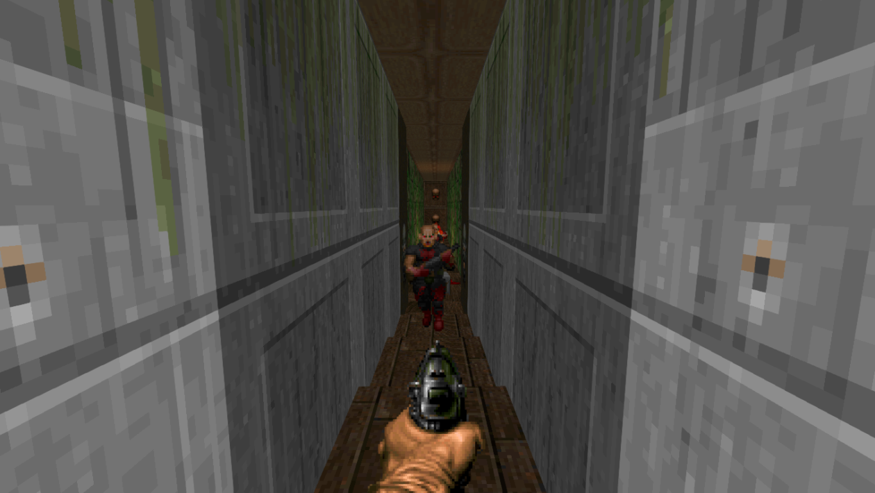 Doom, id Software, Modder napěchoval celého Dooma do jedné dlouhé chodby