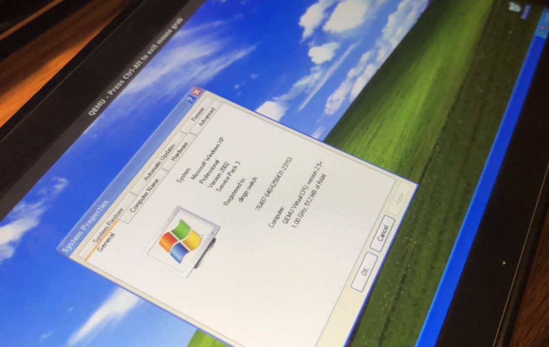 Switch spustí Windows XP i hry z původního Xboxu
