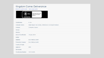 Kingdom Come: Deliverance, Deep Silver, Warhorse Studios, Kingdom Come chvíli čelilo záhadnému zákazu v Austrálii