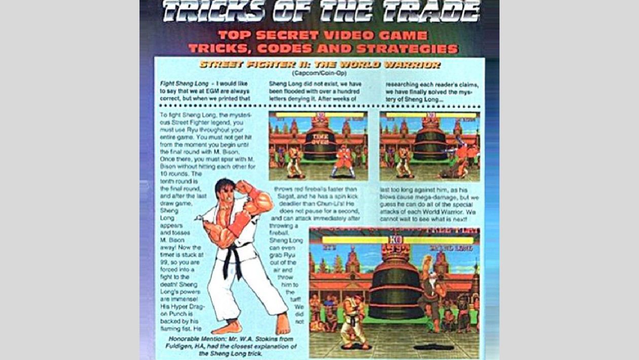 Herní mýty: Tajného bojovníka ze Street Fighteru nikdo neodemkl