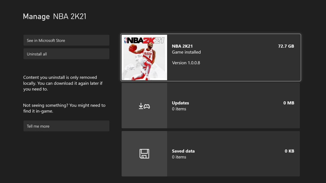 NBA 2K21, 2K Sports, NBA 2K21 požaduje na PS5 150 GB volného místa