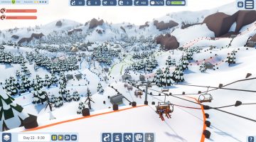 Snowtopia: Ski Resort Tycoon, Goblinz Studio, V předběžném přístupu vyšel lyžařský tycoon Snowtopia