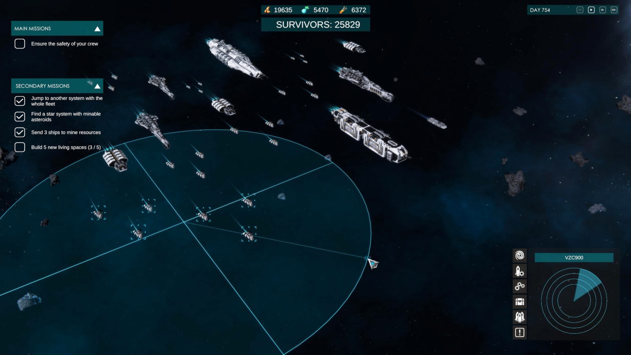 Star Exodus, Games Operators, Sci-fi Star Exodus se odvolává na Homeworld a Battlestar Galacticu
