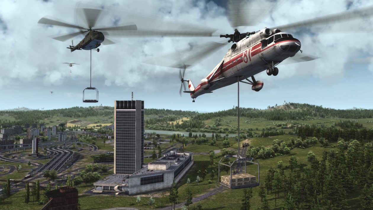 Workers & Resources: Soviet Republic, 3Division, Ve slovenské strategii Soviet Republic přistávají helikoptéry