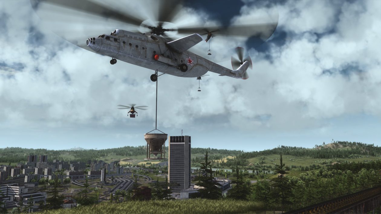 Workers & Resources: Soviet Republic, 3Division, Ve slovenské strategii Soviet Republic přistávají helikoptéry