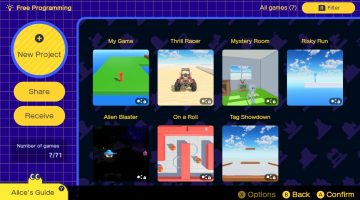 Game Builder Garage, Nintendo, V novém editoru od Nintenda vytvoříte vlastní hry pro Switch