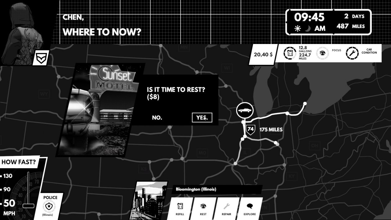 Heading Out, Saber Interactive, Heading Out je černobílá pocta kultovním road movie