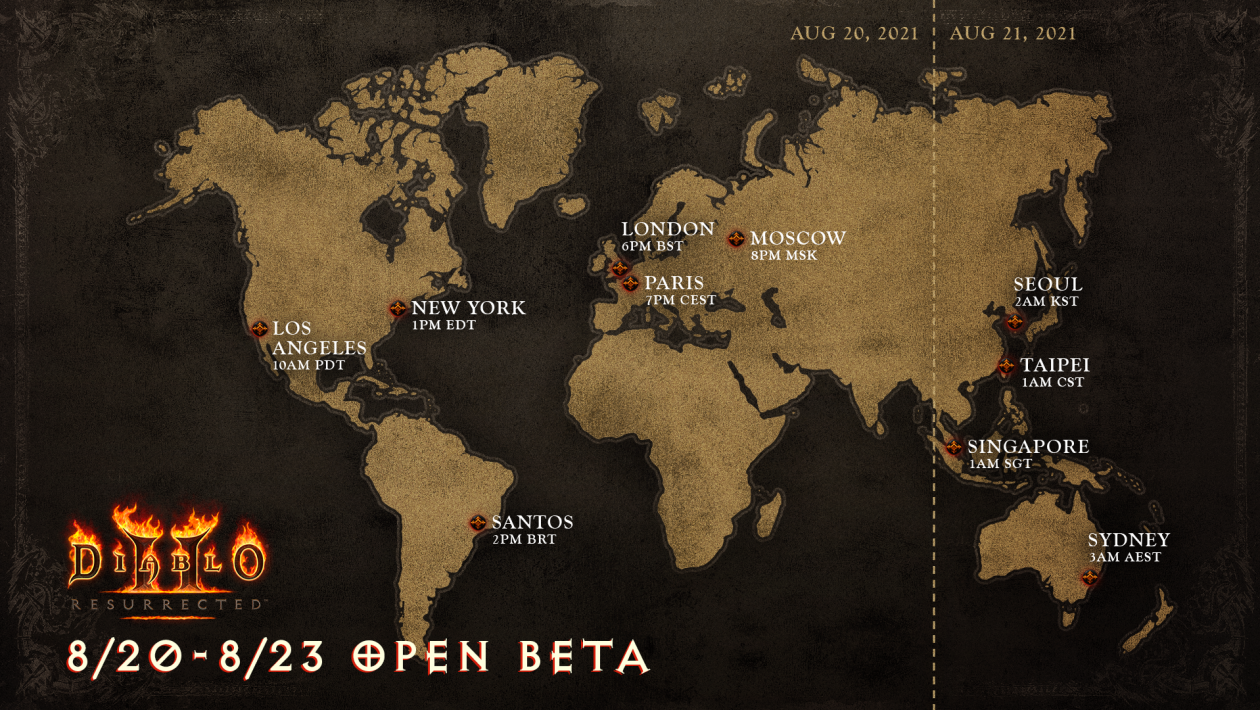 Diablo II: Resurrected, Blizzard Entertainment, Betaverze remasteru Diabla II začne v pátek