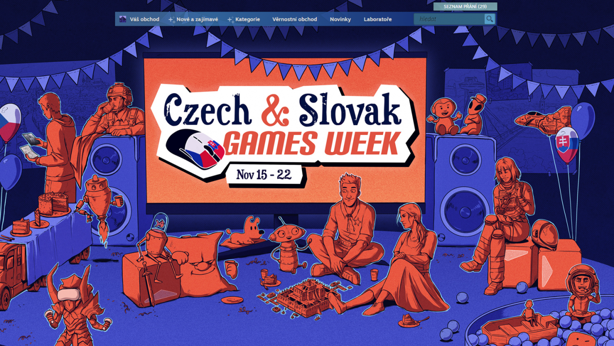 Začíná druhý ročník Czech & Slovak Games Week na Steamu