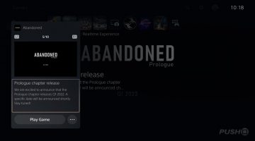 Abandoned, Sony Interactive Entertainment, Prolog Abandoned vyjde v prvním čtvrtletí 2022