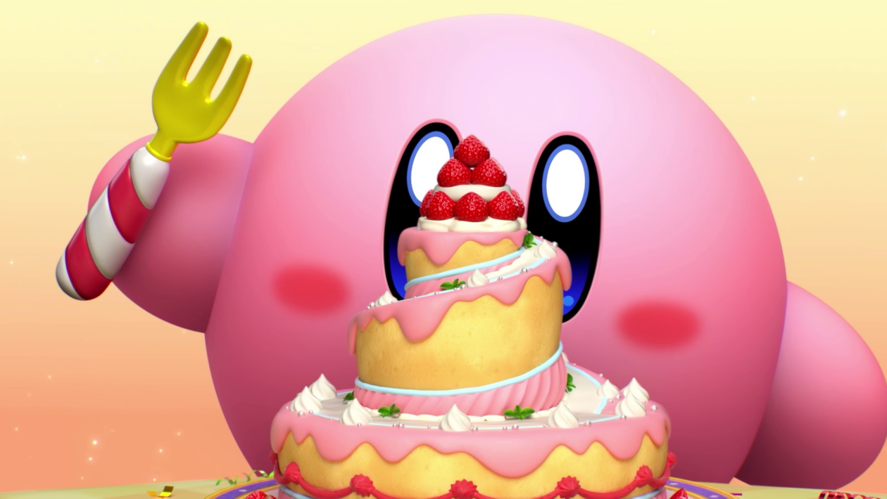 Nová hra s Kirbym připomíná Fall Guys plné jídla