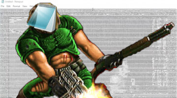 Doom, id Software, Doom je tentokrát hratelný i v poznámkovém bloku