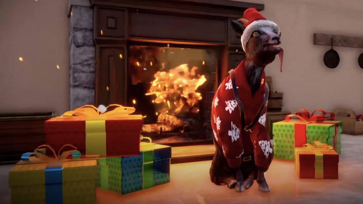 Goat Simulator 3 dostal vánoční update » Vortex
